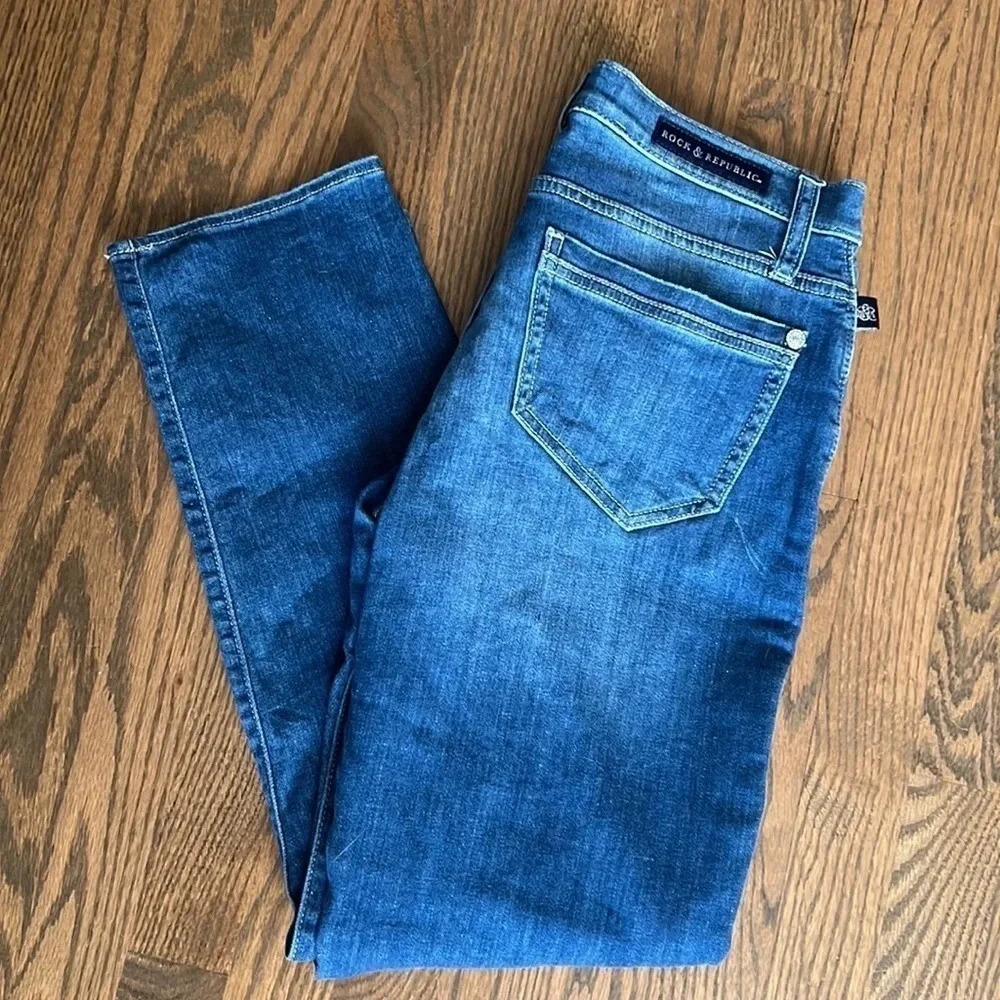Rock & Republic Indee Boyfriend Straight leg jeans Women’s size 2